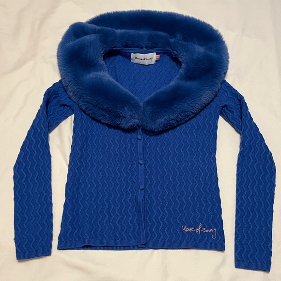 House of Sunny Peggy Cardigan Blue - Picture 5 of 14